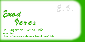 emod veres business card